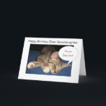 Tabby Cat Granddaughter Personalised Birthday Card<br><div class="desc">Greeting card tabby cat granddaughter birthday card. Customise with any text then have it printed and sent to you or download it instantly to your mobile device. Should you require any help with customising then contact us through the link on this page. Tabby cat personalised granddaughter birthday card that you...</div>