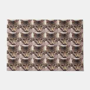 Tabby Cat-Instagram by Shirley Taylor Doormat