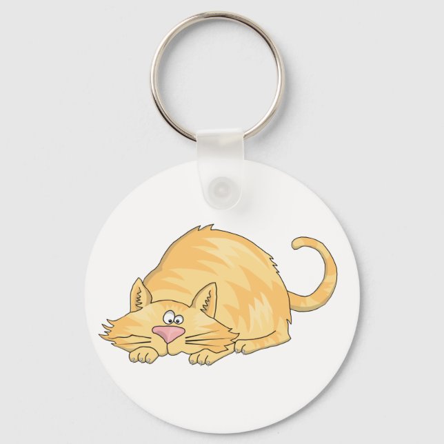 tabby cat key ring (Front)