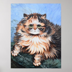 Tabby Cat, Louis Wain Poster
