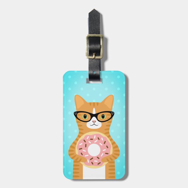 Tabby Cat Luggage Tags (Front Vertical)