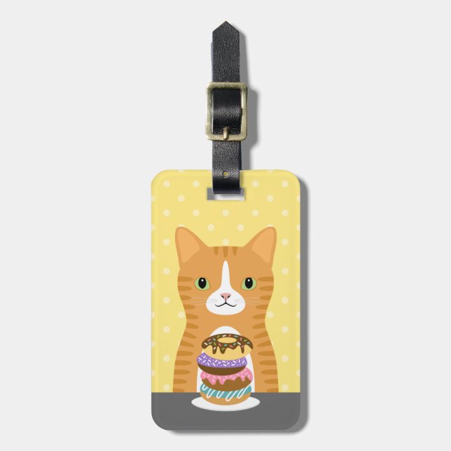 Tabby Cat Luggage Tags (Front Vertical)