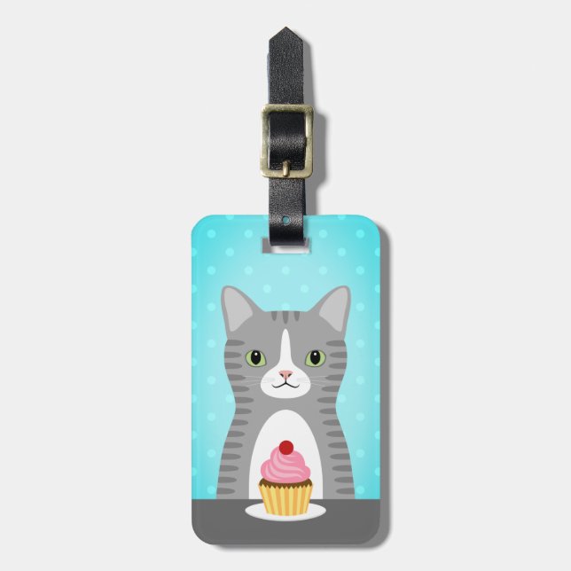 Tabby Cat Luggage Tags (Front Vertical)