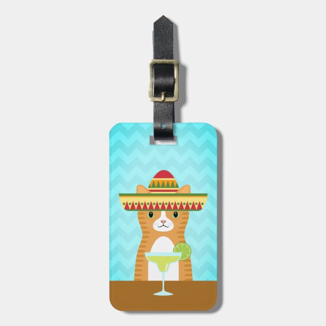 Tabby Cat Luggage Tags (Front Vertical)