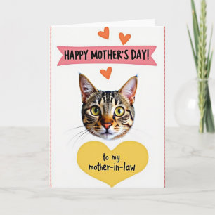 Tabby Cat Mothers Love Card