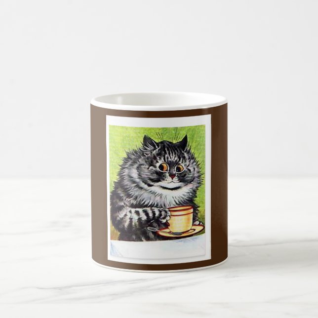 Tabby Cat Mug, Louis Wain,  Coffee Mug (Center)