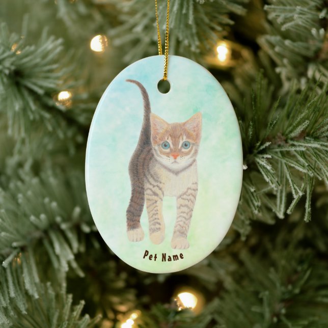 Tabby Cat Ornament (Tree)