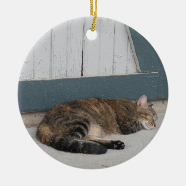 Tabby cat ornament (Front)