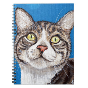 Tabby Cat Painting Spiral Notebook