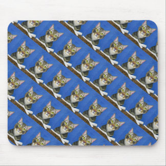 Tabby cat pattern Mousepad