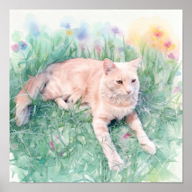 Tabby Cat Poster (Front)