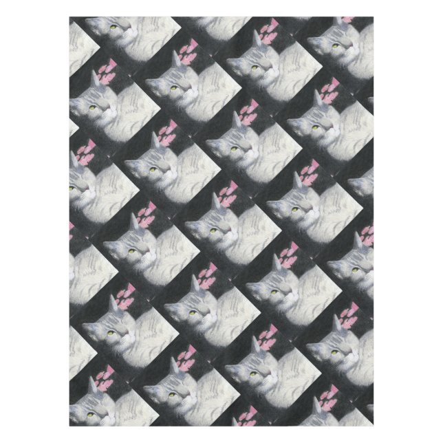 Tabby Cat Tablecloth (Front)