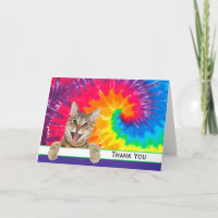 Tabby Cat Thank You for Pet Sitting