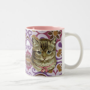 Tabby cat Two-Tone coffee mug