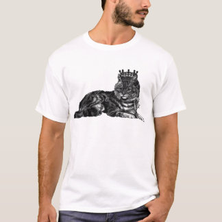Tabby Cat With Crown T-Shirt