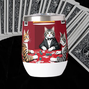 Tabby Cats Playing Poker