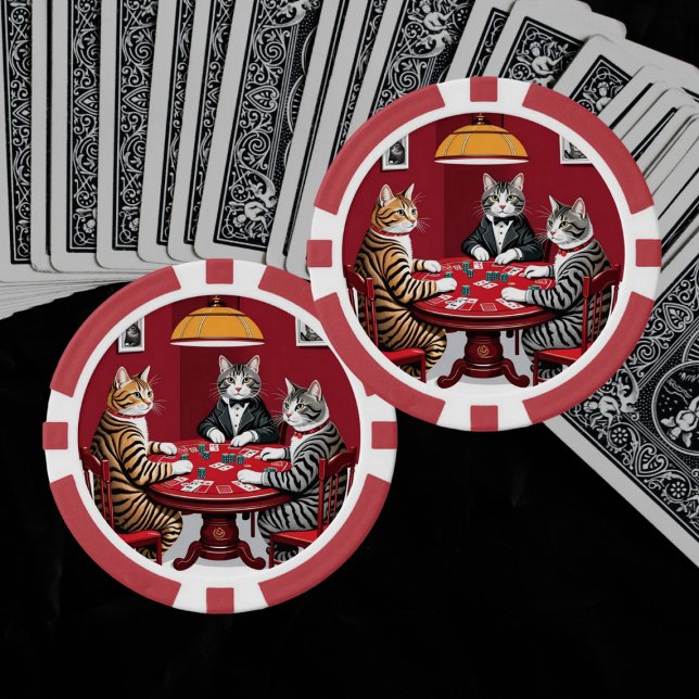 Tabby Cats Playing Poker Chips (Creator Uploaded)