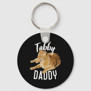 Tabby Daddy Organe Cat Cat Lovers  Key Ring