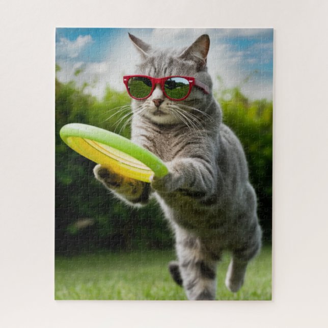 Tabby Disc Golf Puzzle (Vertical)