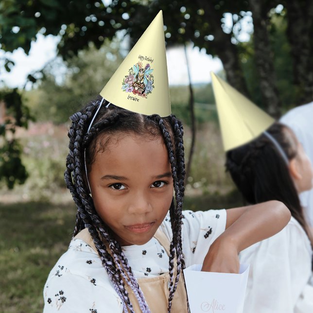 Tabby Fairy Cat Mushroom Floral Party Hat (Creator Uploaded)
