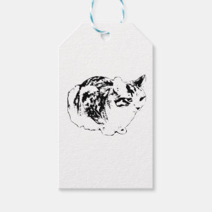 Tabby Gift Tag, Merry Finish Gift Tags
