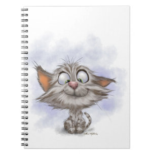 Tabby Kitten Cartoon Notebook