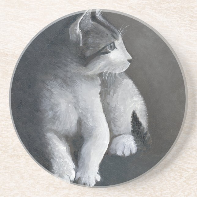 Tabby Kitten Coaster (Front)
