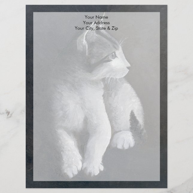 Tabby Kitten Customised Letterhead (Front)