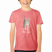 Tabby Kitten Girl's Tri-Blend