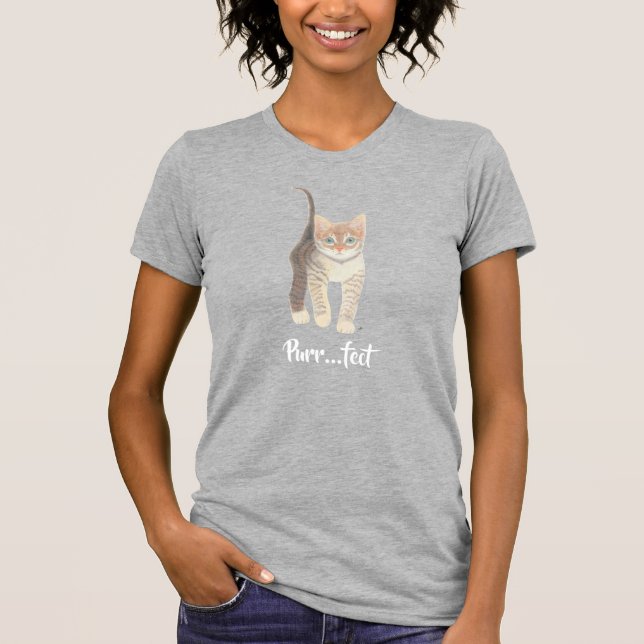 Tabby Kitten Grey Women's T-Shirt (Front)