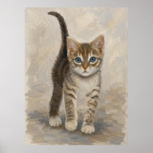 Tabby Kitten Poster