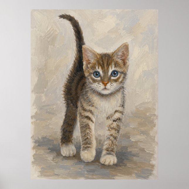 Tabby Kitten Poster (Front)