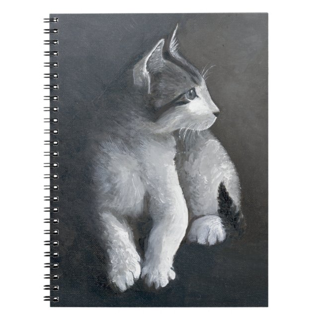 Tabby Kitten Spiral Notebook (Front)