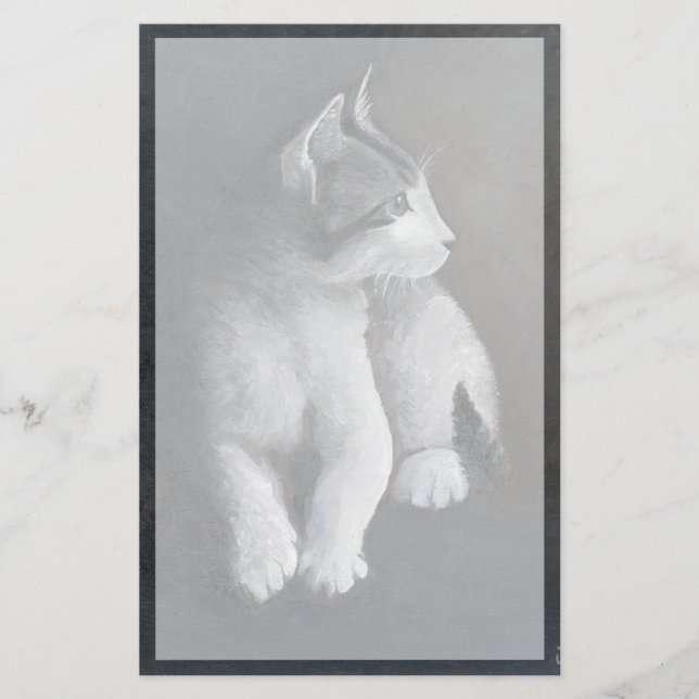 Tabby Kitten Stationery (Front)