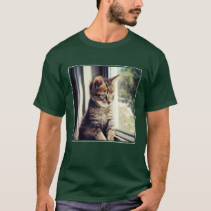 Tabby Kitten Watching T-Shirt