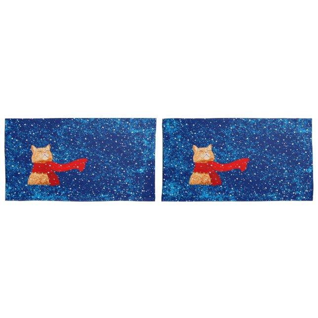 Tabby loves Snow Pillowcase (Front-Set)
