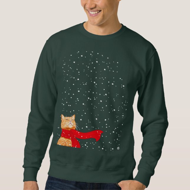  Tabby loves Snow Sweatshirt (Front)