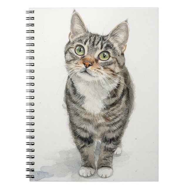 Tabby Muse Spiral Notebook (Front)