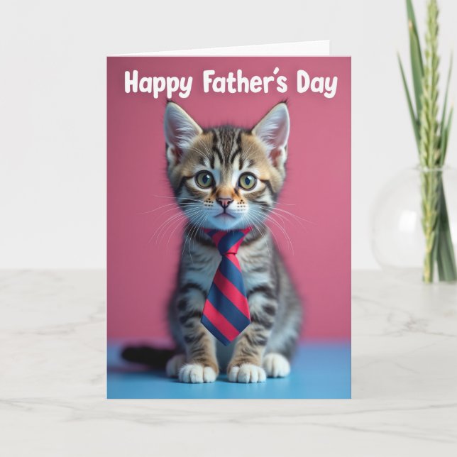 Tabby Sweet Fathers Day Card (Front)