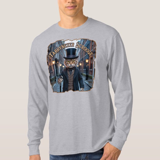 Tabbynezer Scrooge Photographic – Tabby Scrooge T-Shirt (Front)