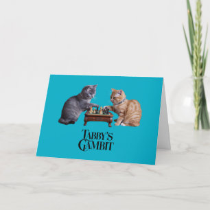 Tabby's Gambit Greeting Card