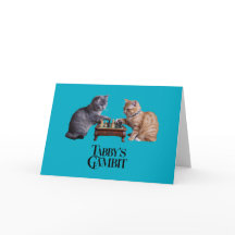 Tabby's Gambit Greeting Card