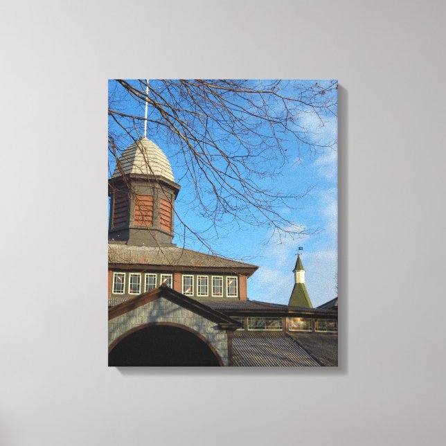 Tabernacle and Church Steeple - Martha's Vineyard Canvas Print (Front)