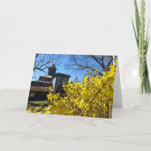 Tabernacle and Forsythia - Martha's Vineyard Card