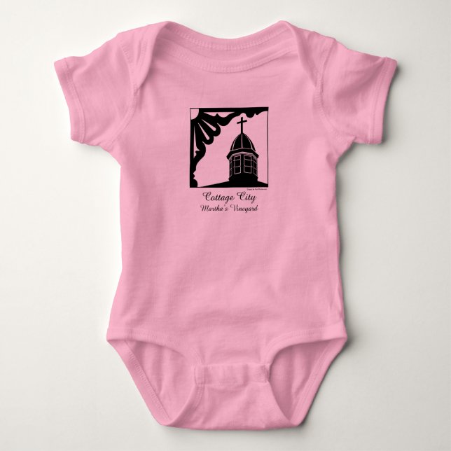 Tabernacle and Gingerbread - Martha's Vineyard Baby Bodysuit (Front)