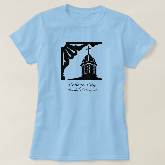 Tabernacle and Gingerbread - Martha's Vineyard T-Shirt (Design Front)