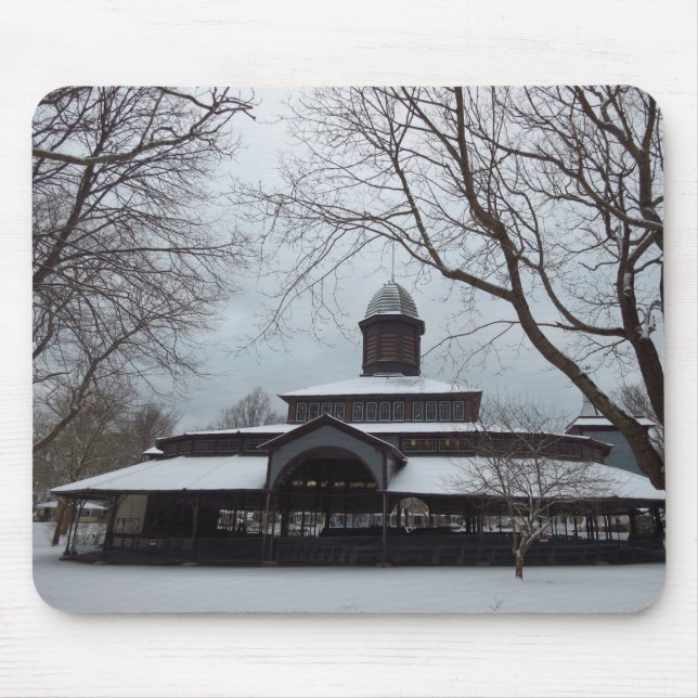 Tabernacle and Snow Grey Skies- Martha's Vineyard Mouse Pad (Front)