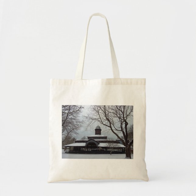 Tabernacle and Snow Grey Skies- Martha's Vineyard Tote Bag (Front)