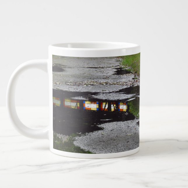 Tabernacle Window Reflection - Martha's Vineyard Large Coffee Mug (Left)