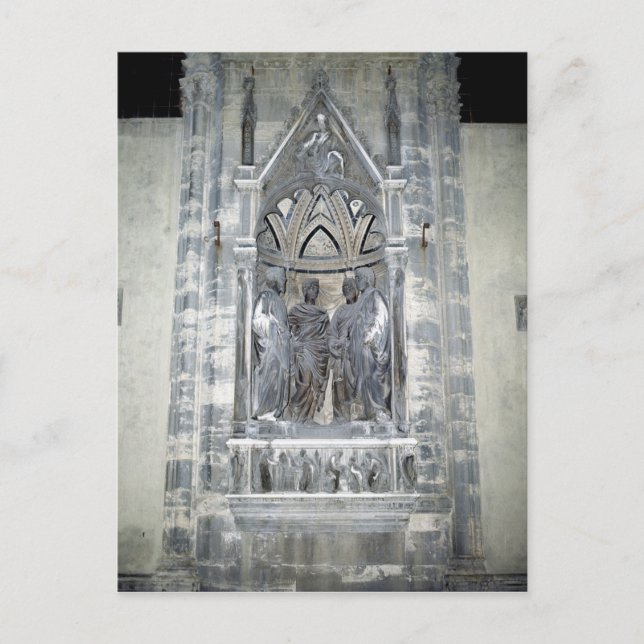 Tabernacle with Four Crowned Saints Postcard (Front)